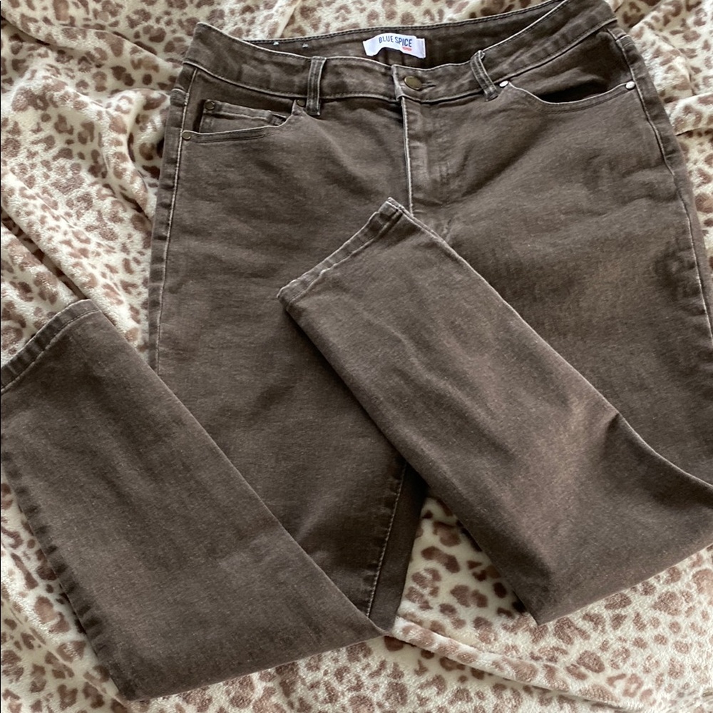 Blue Spice premium Brown Jeans NWOT size 11